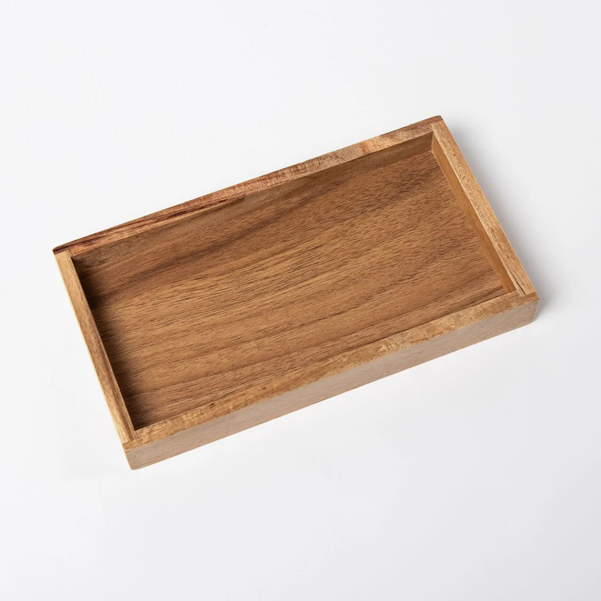 Muebles Con Lavabo Y Auxiliares>Estante de baño rectangular de madera de acacia