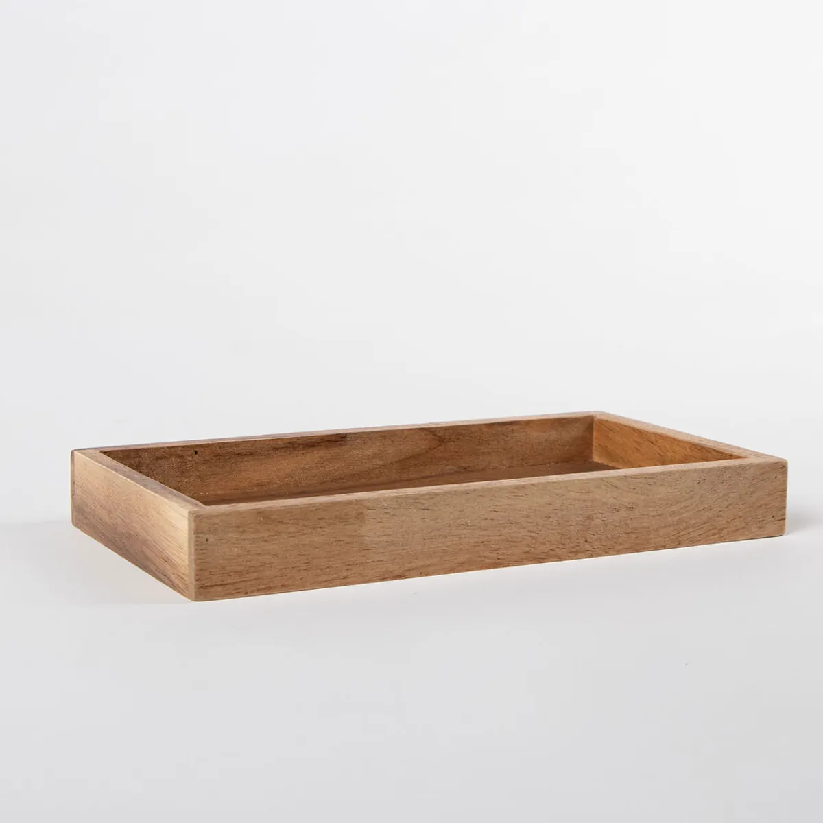 Muebles Con Lavabo Y Auxiliares>Estante de baño rectangular de madera de acacia