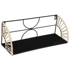 atmosphera Lienzos Y Cuadros Decorativos|Estilo Étnico>Estante MILEVA negra 37cm