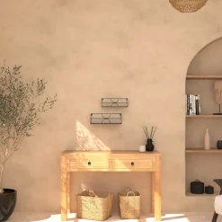 atmosphera Lienzos Y Cuadros Decorativos|Estilo Étnico>Estante MILEVA negra 42cm