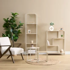 atmosphera Aparadores Y Consolas>Estantería CURVY beige