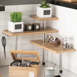 5five Encimera Y Lavavajillas>Estantería De Cocina Bambú P/Encimera