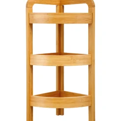 5five Muebles Con Lavabo Y Auxiliares>Estantería De Esquina C/3 Baldas Bambú