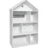 Niños atmosphera Mobiliario>Estantería en forma de casa gris