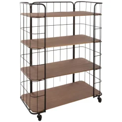 Estantes Y Cómodas|Estilo Industrial>Estantería Metal C/4 Baldas 70x31x97.5Cm