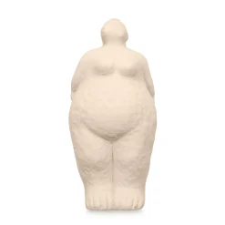 Accesorios>Estatua beige forma de mujer de cerámica