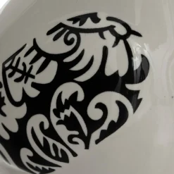 atmosphera Accesorios|Estilo Rústico>Estatua de pájaro blanco y negro de cerámica