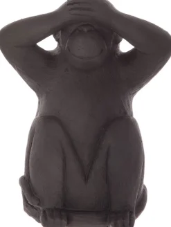 atmosphera Accesorios|Estilo Étnico>Estatua Mono Sabio Ciego 19.5x14x24Cm