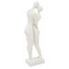 atmosphera Accesorios|Estilo Contemporaneo>Estatua Pareja Resina Blanca 10x7x33Cm