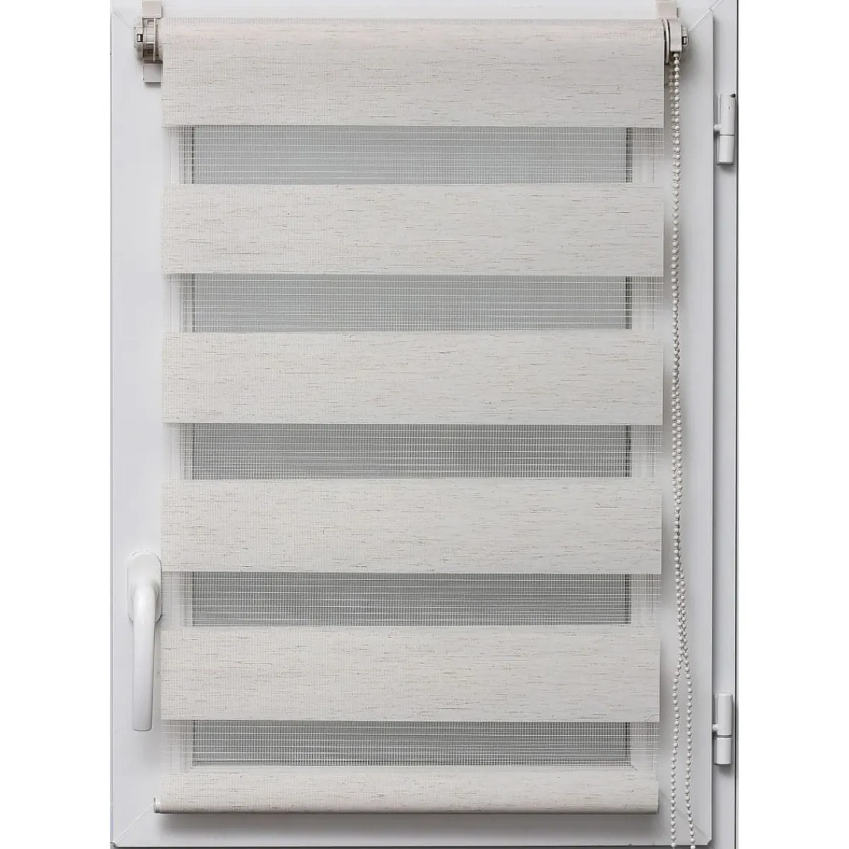 Cortinas>Estor De Tela Noche/Día Beige 57x180Cm