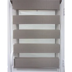 atmosphera Cortinas>Estor De Tela Noche/Día Gris 87x180Cm