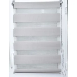 Cortinas>Estor De Tela Noche/Día Gris 87x180Cm