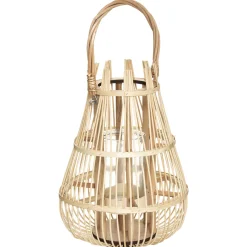 atmosphera Farolillos|Estilo Oriental>Farol De Ratán Beige 37.5Cm