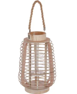 atmosphera Farolillos|Estilo Oriental>Farol De Ratán 22x33Cm