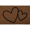 Alfombras De Entrada>Felpudo Corazones 45x75cm Fibra Coco