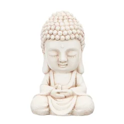 Accesorios>Figura de Buda sentado blanca 34cm