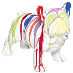 atmosphera Accesorios>Figura De Perro A Rayas 34x18x26.5Cm