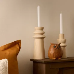 atmosphera Accesorios>Figura decorativa búho marrón claro 12cm