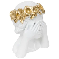 atmosphera Accesorios|Estilo Rústico>Figura decorativa mujer WILD ROMANCE blanco 22cm
