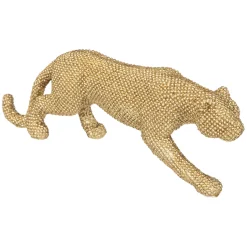 atmosphera Accesorios|Estilo Contemporaneo>Figura leopardo ARTIFICE dorado 29cm
