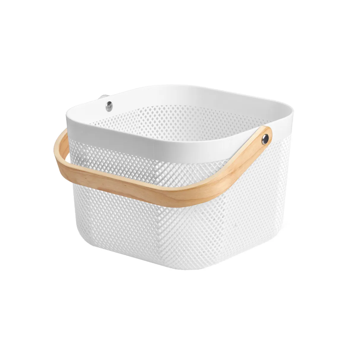 Fruteros>Frutero blanco de madera