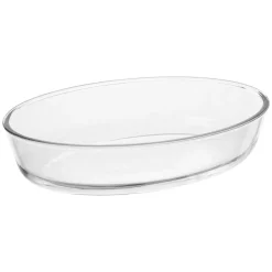 Bandejas Y Platos Para Horno>Fuente ovalada para horno de vidrio con tapa
