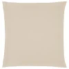 atmosphera Cojines Y Fundas Decorativas>Funda de almohada beige de algodón percal 63x63cm