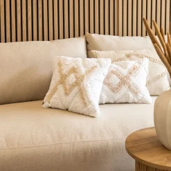 atmosphera Cojines Y Fundas Decorativas>Funda De Almohada Tuft Marfil 40x40cm