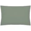 atmosphera Cojines Y Fundas Decorativas>Funda de almohada verde de algodón percal 50x70cm