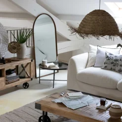 atmosphera Cojines Y Fundas Decorativas>Funda De Cojín Palma Lurex Crudo Y Negro 40x40cm