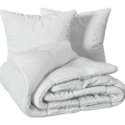 atmosphera Edredones Y Colchas>Funda nórdica y 2 fundas de cojín SWAN blanco