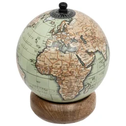 atmosphera Accesorios|Estilo Industrial>Globo terráqueo decorativo BE VINTAGE de madera