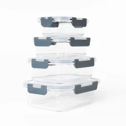 Tapas Y Cubiertas>Hermético Rectangular Vidrio 0.37L