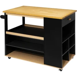 atmosphera Muebles Y Carros De Apoyo>Isla De Cocina C/Ruedas 110x70x90Cm