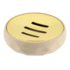 Accesorios De Lavabo>Jabonera Beige Y Dorada