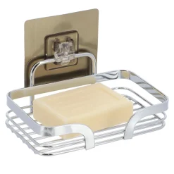 Accesorios De Lavabo>Jabonera C/Adhesivo Acero Inoxidable