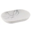 Accesorios De Lavabo>Jabonera de baño blanco efecto mármol