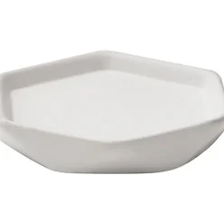 Accesorios De Lavabo>Jabonera Gres Rombo Blanco