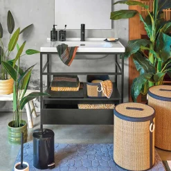 Accesorios De Lavabo>Jabonera LOFT negra dolomita