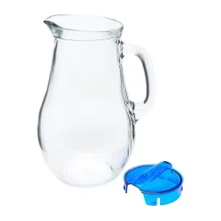 Jarros>Jarra Bistro C/Tapa De Plástico Azul