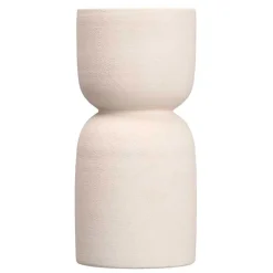 Jarrones Y Vasos>Jarrón blanco de cerámica 27cm