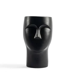 Jarrones Y Vasos|Estilo Contemporaneo>Jarrón Cerámica Figura Rostro 17x17x24Cm