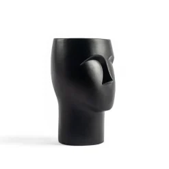 Jarrones Y Vasos|Estilo Contemporaneo>Jarrón Cerámica Figura Rostro 17x17x24Cm