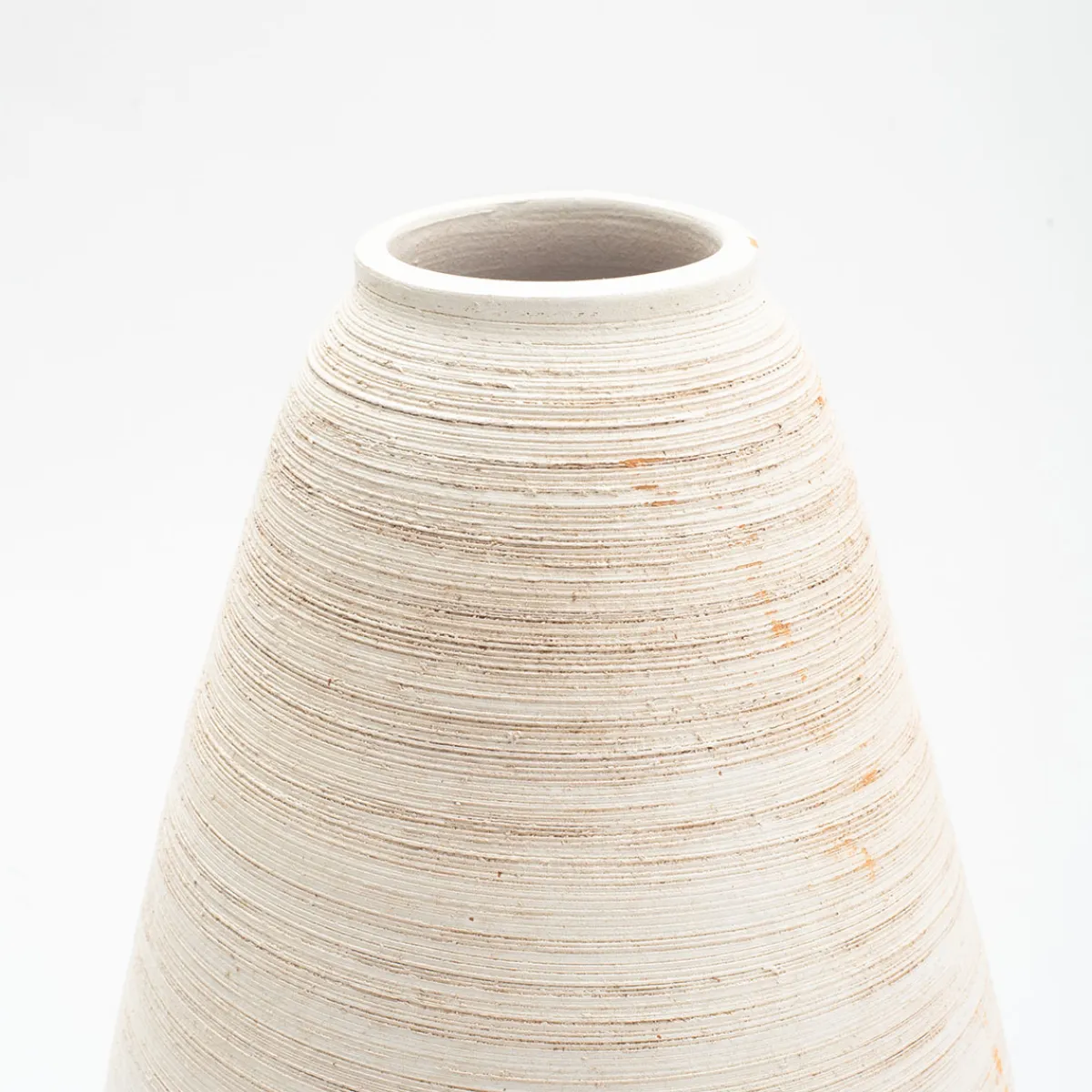 Jarrones Y Vasos>Jarrón De Cerámica Color Arena 30Cm