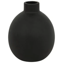 atmosphera Estilo Industrial>Jarrón de cerámica negra RILY