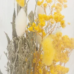 atmosphera Accesorios>Jarrón de vidrio con flores Amarillas 45cm