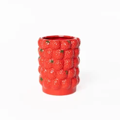 Jarrones Y Vasos>Jarrón fresas de cerámica 16cm