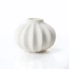Jarrones Y Vasos|Estilo Contemporaneo>Jarrón globo blanco de cerámica 18cm