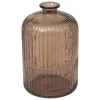 atmosphera Jarrones Y Vasos>Jarrón LUZ marrón de vidrio 23cm