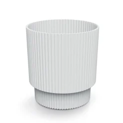 Complementos>Jarrón MILLY redondo blanco 15.7x14.6x14.6cm